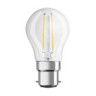 Osram Retrofit Classic LED B22d P45 Sferica Filamento Chiara 4W 470lm - 827 Bianco Molto Caldo | Sostitutiva 40W