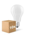 Confezione Multipack 10x Ledvance Classic LED E27 Pera Filamento Ghiaccio 17W 2452lm - 840 Bianco Freddo | Sostitutiva 150W